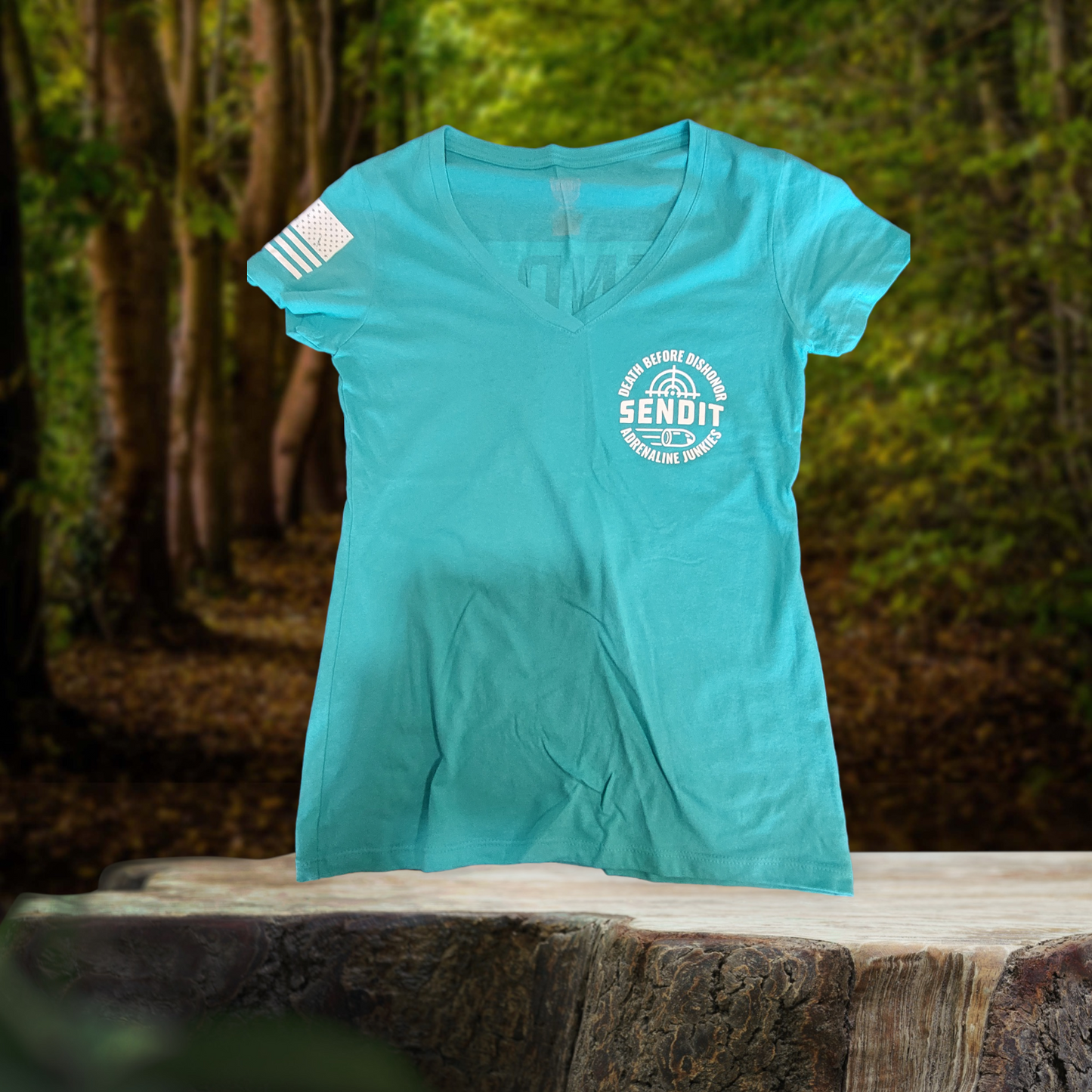 Women's Send It Bullet in teal