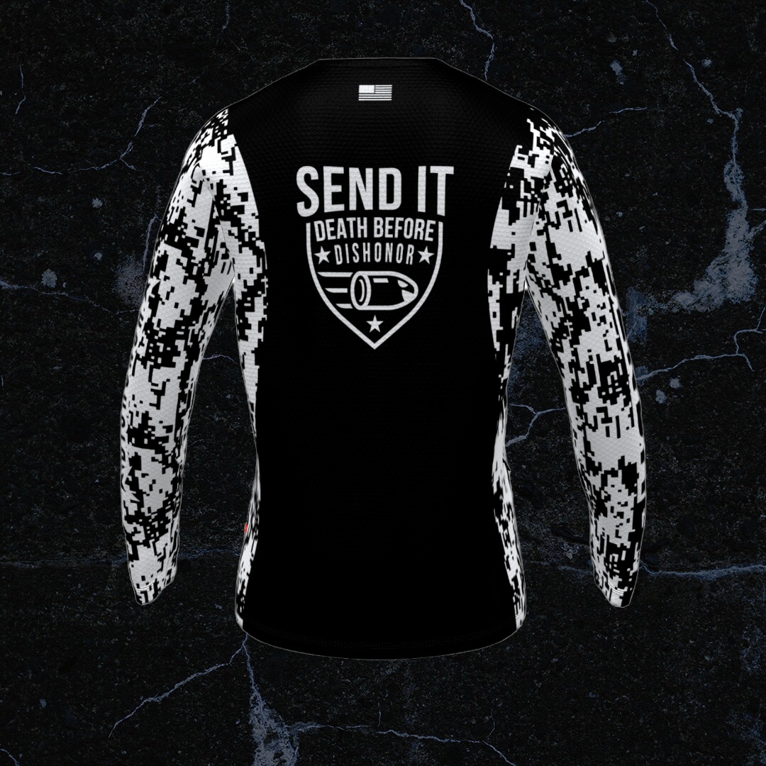 SEND IT DEATH BEFORE OG BLACK AND WHITE DIGI CAM