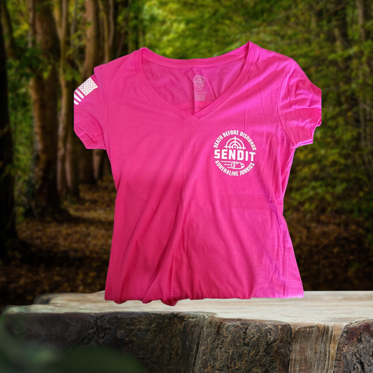 SEND IT women's new crew pretty in pink