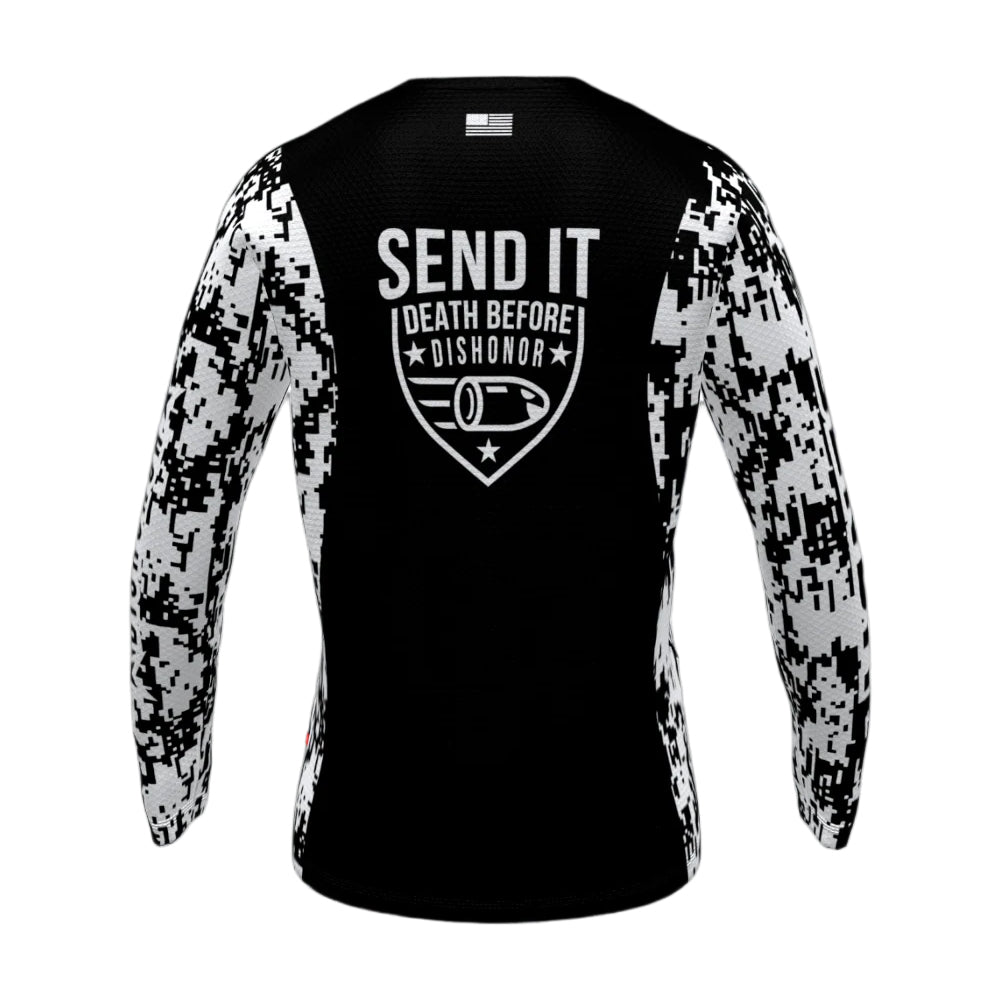 SEND IT DEATH BEFORE OG BLACK AND WHITE DIGI CAM