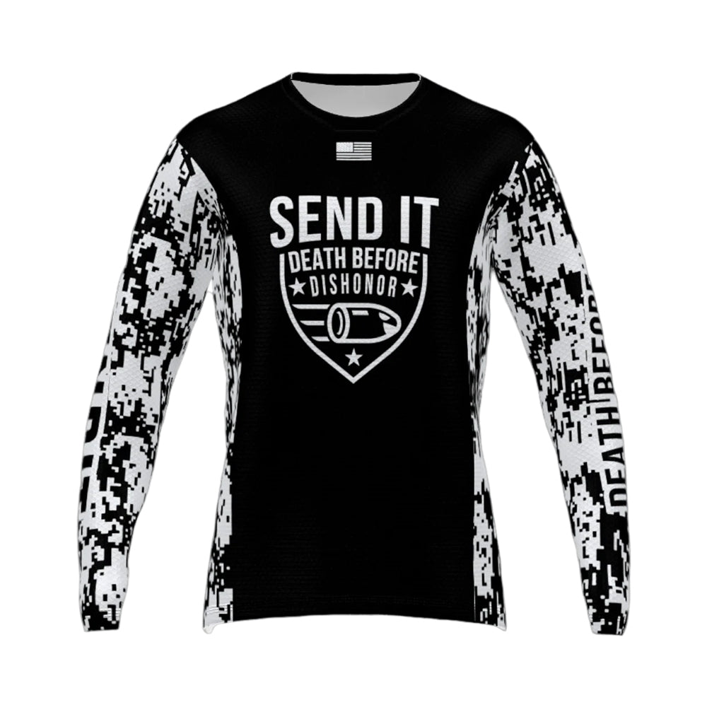 SEND IT DEATH BEFORE OG BLACK AND WHITE DIGI CAM