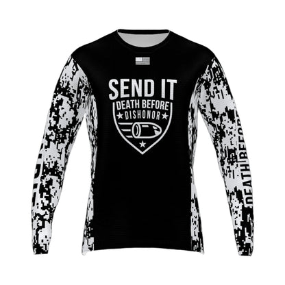 SEND IT DEATH BEFORE OG BLACK AND WHITE DIGI CAM