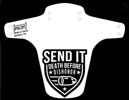 Send it Death before dishonor white fender
